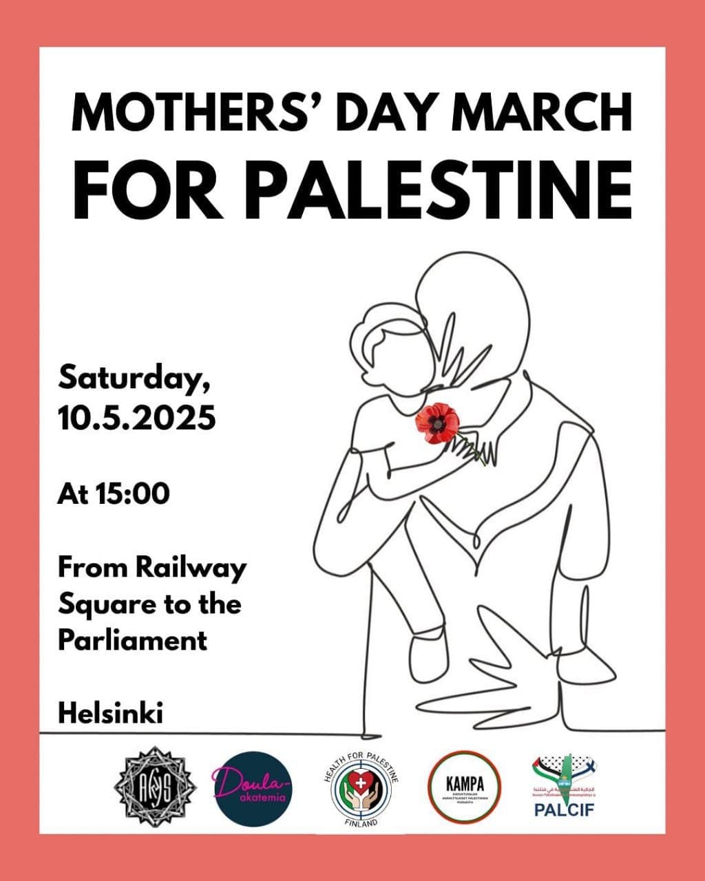 MOTHERS' DAY MARCH FOR PALESTINE