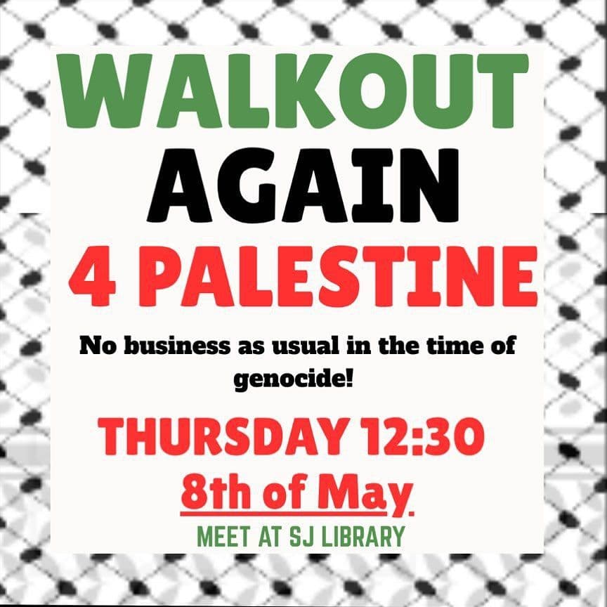WALKOUT AGAIN 4 PALESTINE
