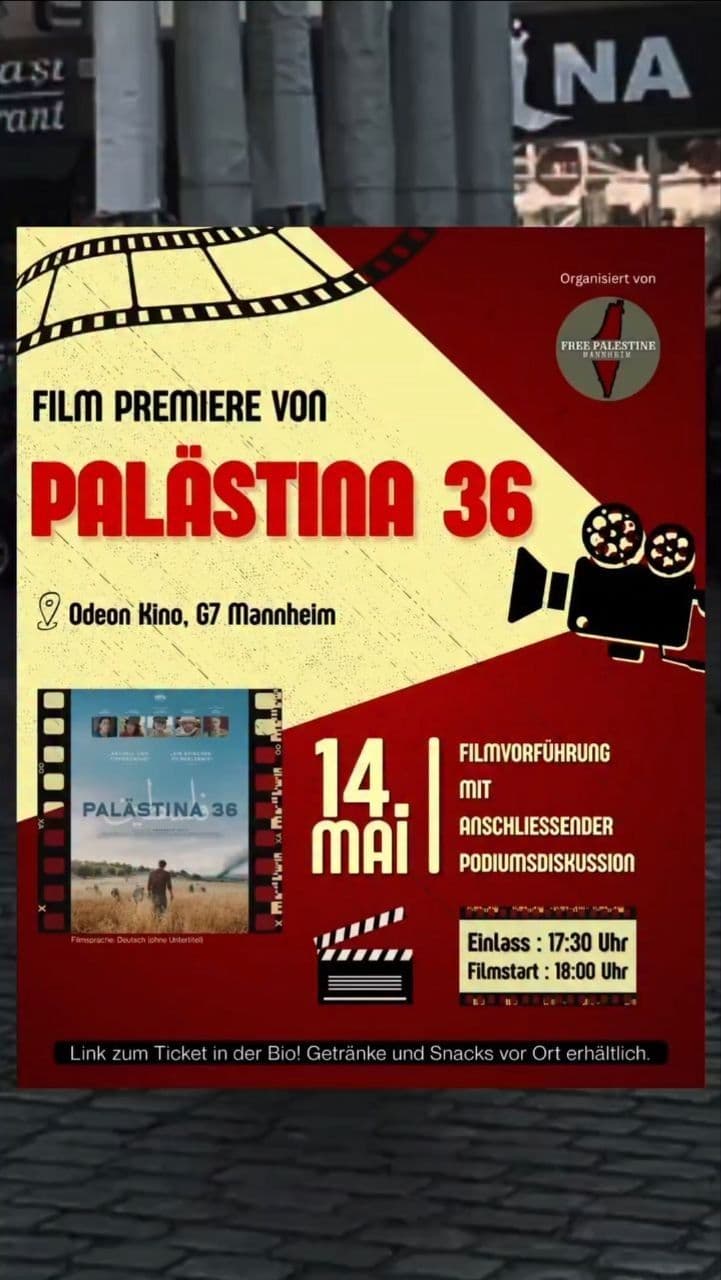 FILM PREMIERE VON PALÄSTINA 36