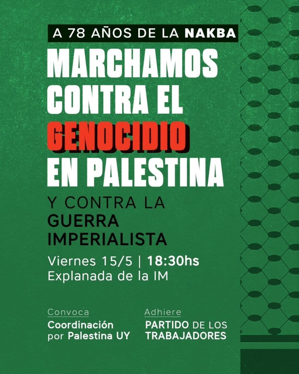 MARCHAMOS CONTRA EL GENOCIDIO EN PALESTINA