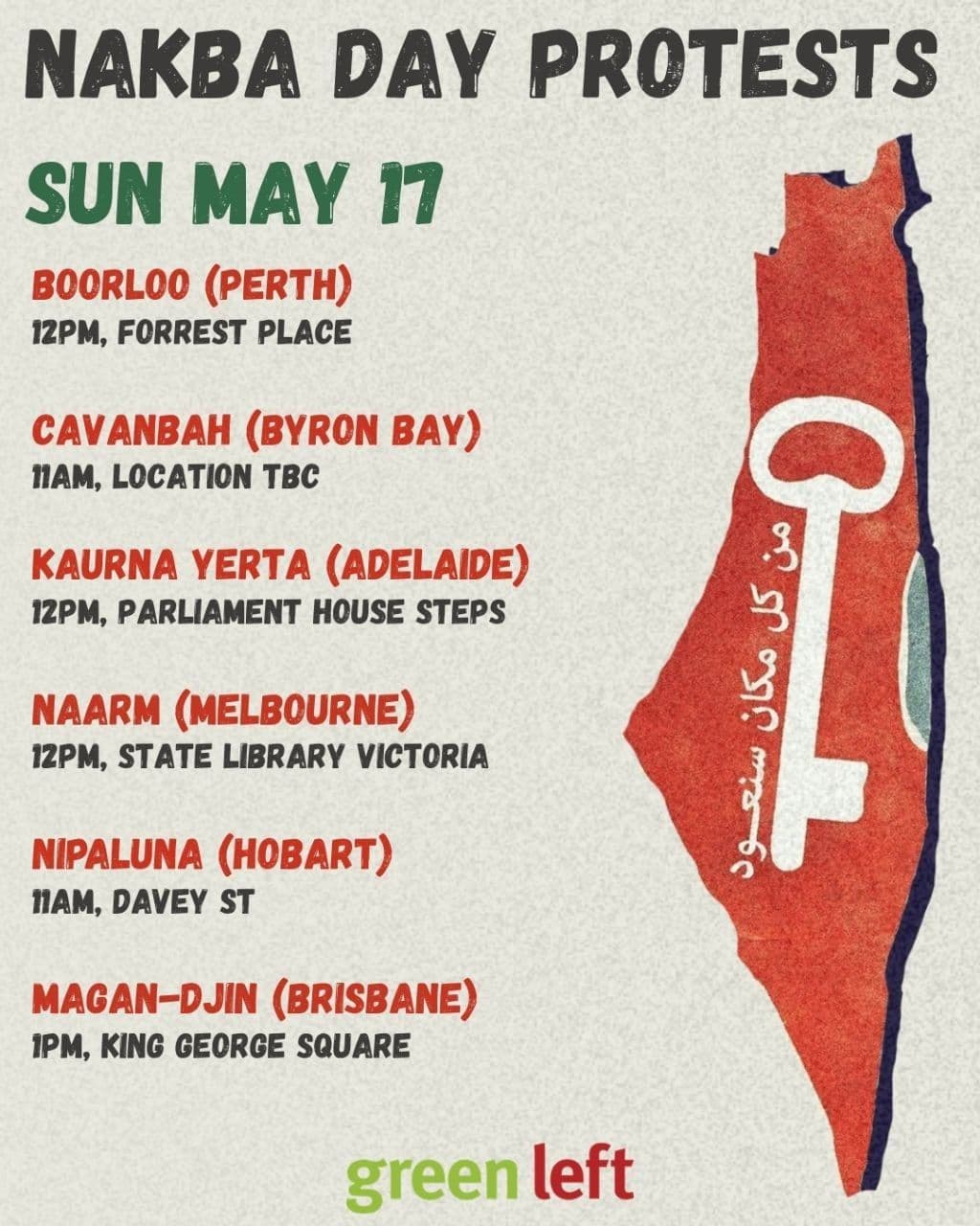 NAKBA DAY PROTESTS / Brisbane