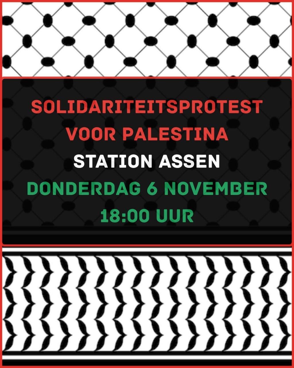 SOLIDARITEITSPROTEST VOOR PALESTINA