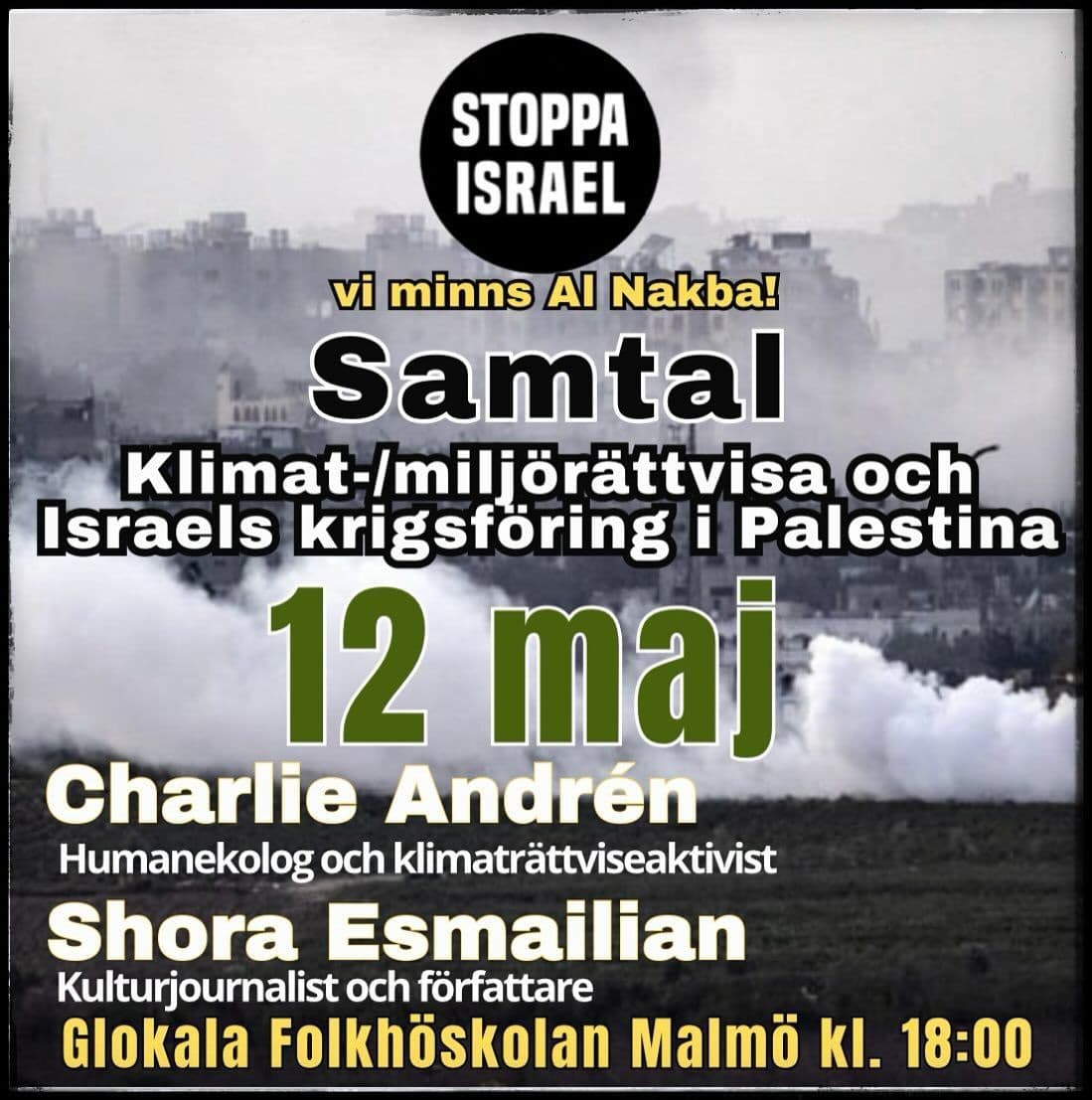 Klimat-/miljörättvisa och Israels ekologiska krigföring i Palestina
