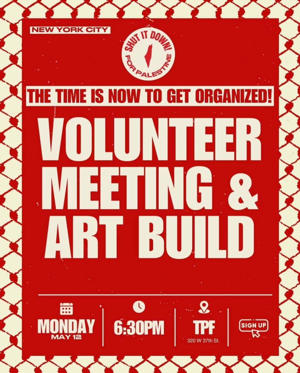 VOLUNTEER MEETING & ART BUILD