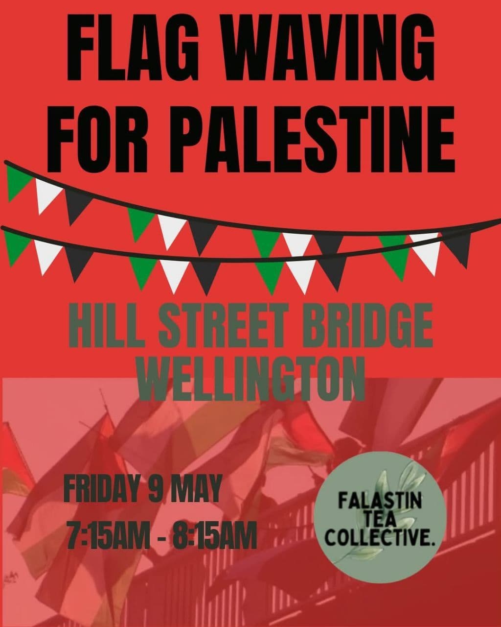 FLAG WAVING FOR PALESTINE