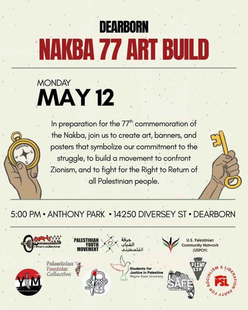 DEARBORN NAKBA 77 ART BUILD
