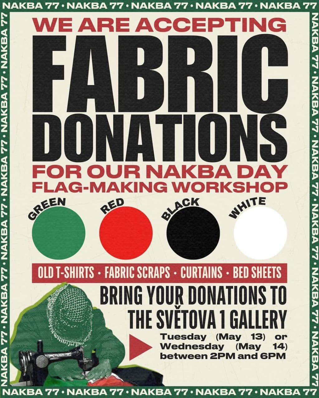 DONATE YOUR OLD FABRICS FOR OUR FLAG-MAKING WORKSHOP