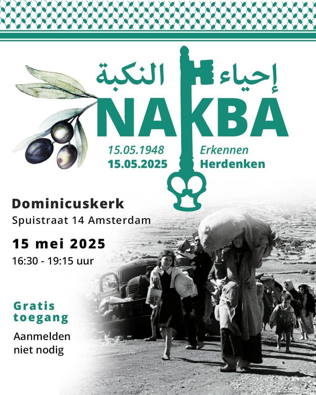 UITNODIGING: AMSTERDAM HERDENKT DE NAKBA