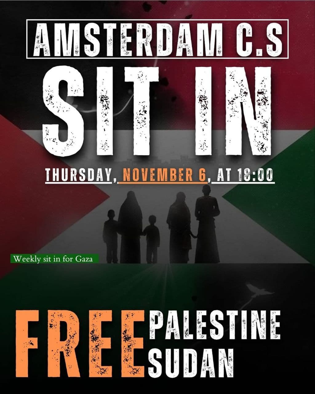 AMSTERDAM C.S SIT IN