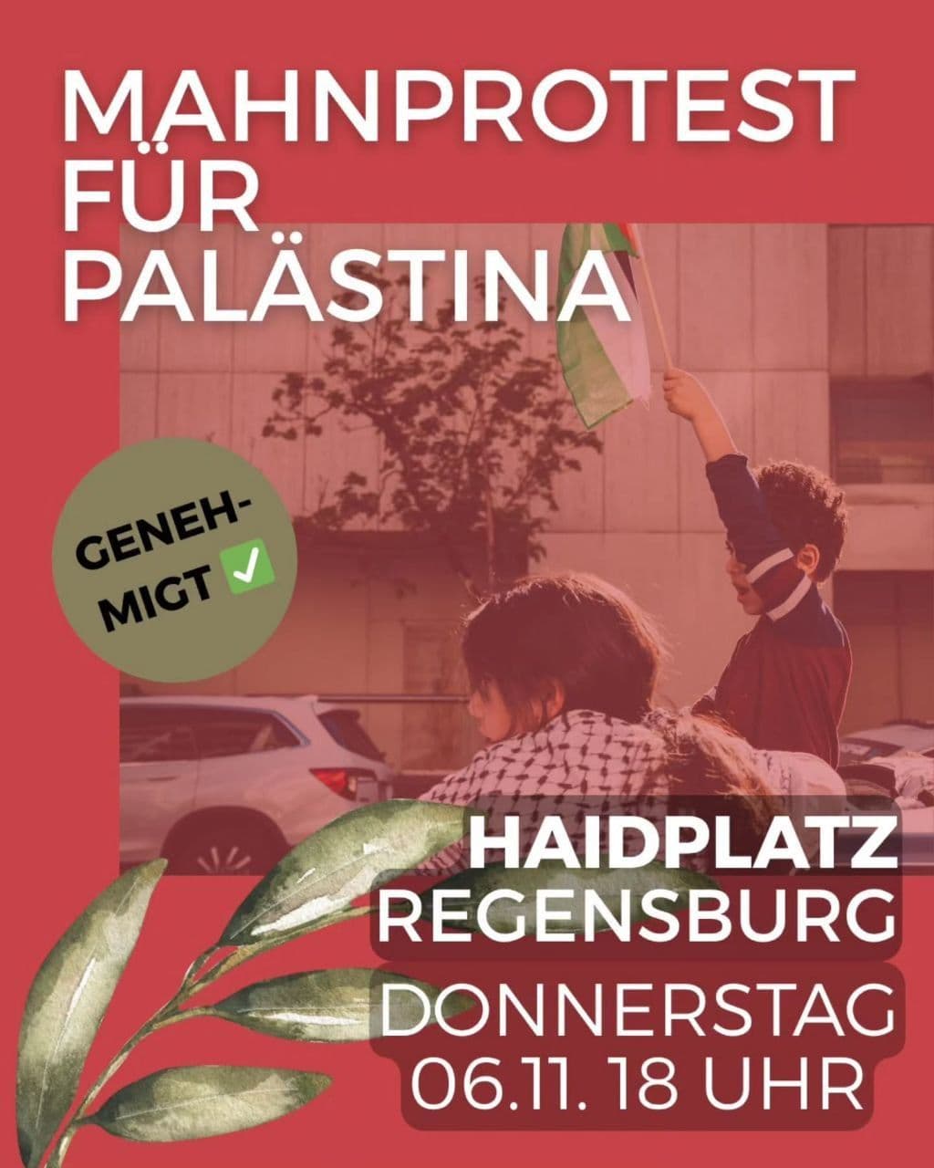 MAHNPROTEST FUR PALÄSTINA