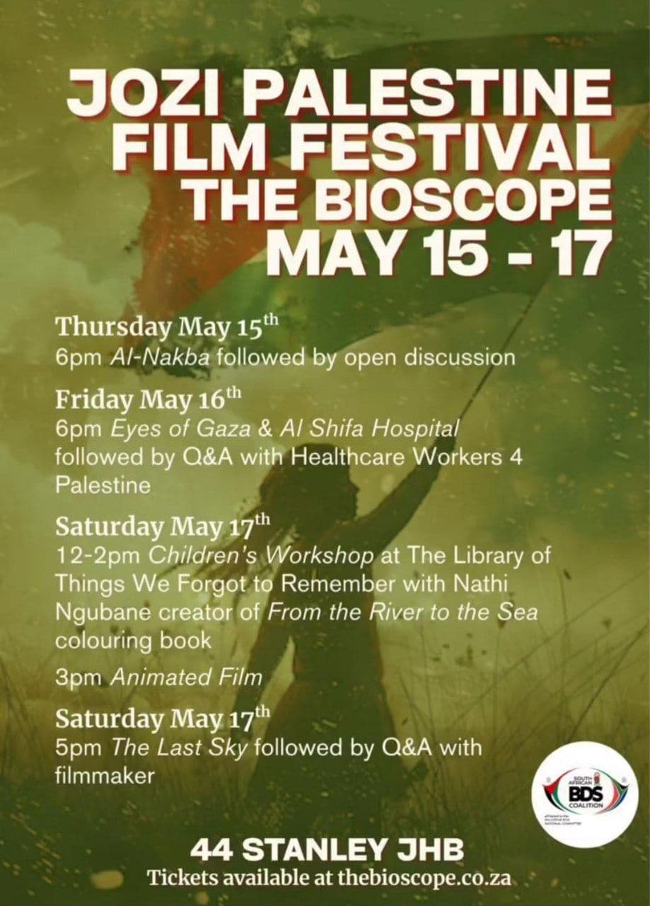 JOZI PALESTINE FILM FESTIVAL THE BIOSCOPE