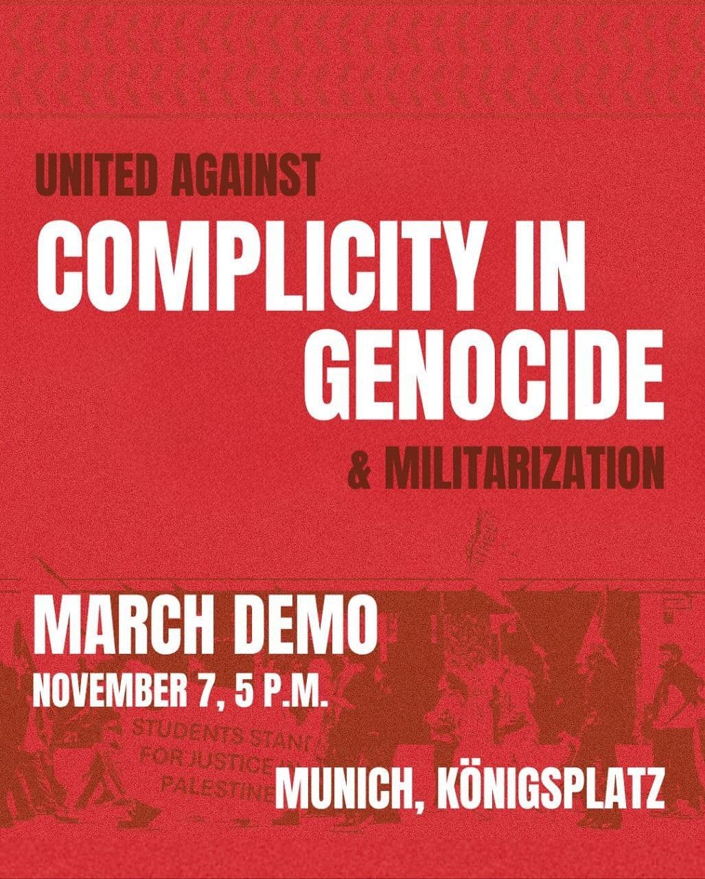 UNITED AGAINST COMPLICITY IN GENOCIDE & MILITARIZATION