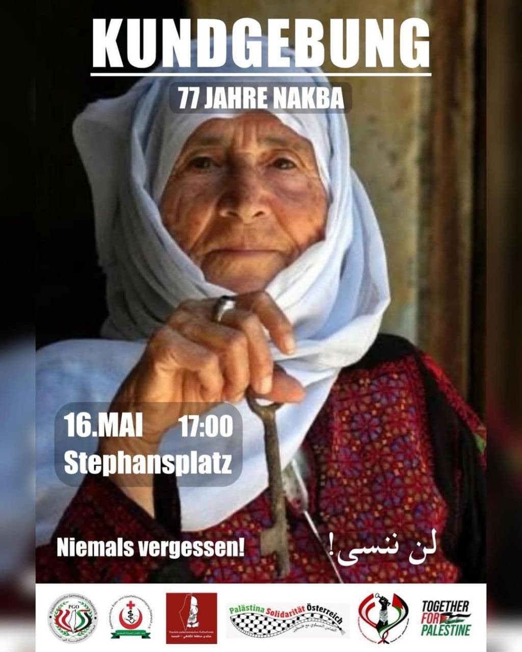 KUNDGEBUNG 77 JAHRE NAKBA