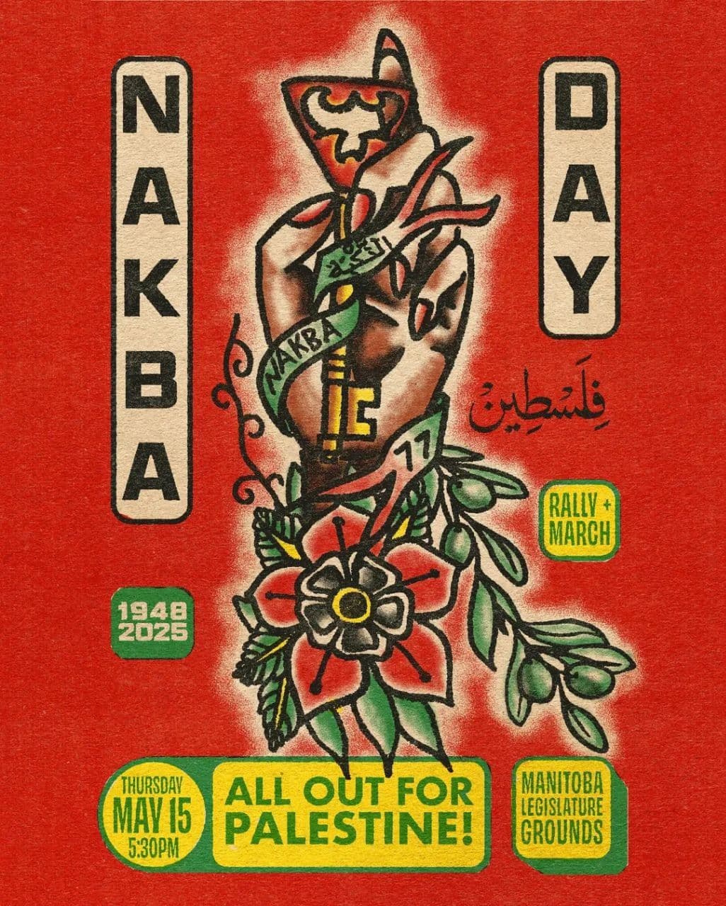 NAKBA 77 – RALLY & MARCH FOR PALESTINE