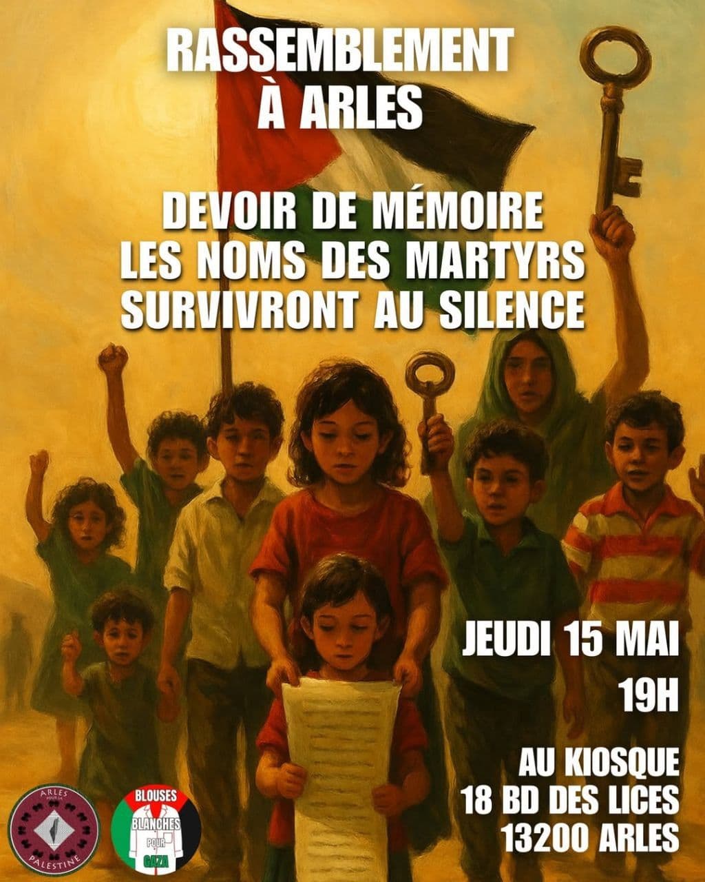 RASSEMBLEMENT À ARLES