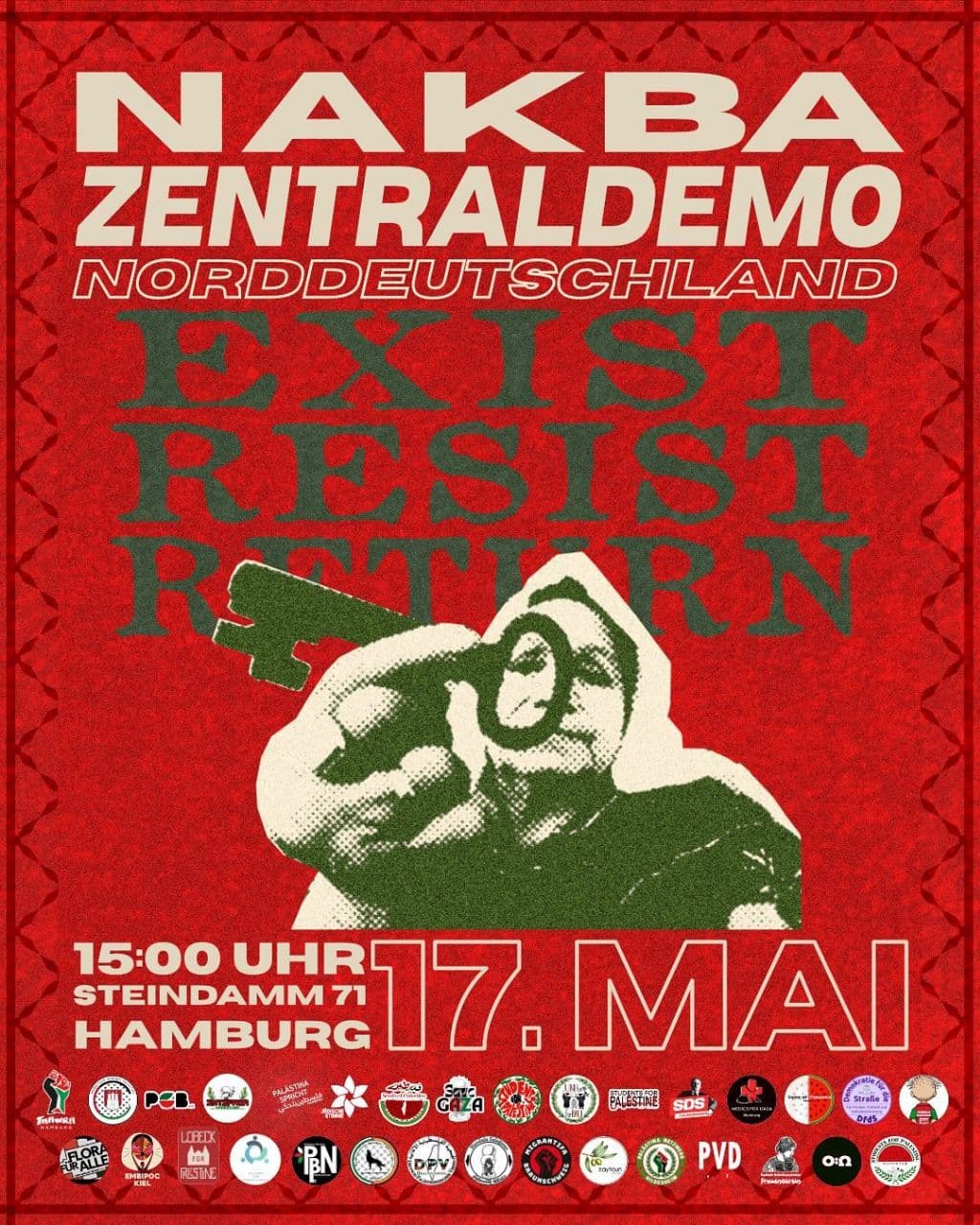 NAKBA ZENTRALDEMO NORDDEUTSCHLAND
