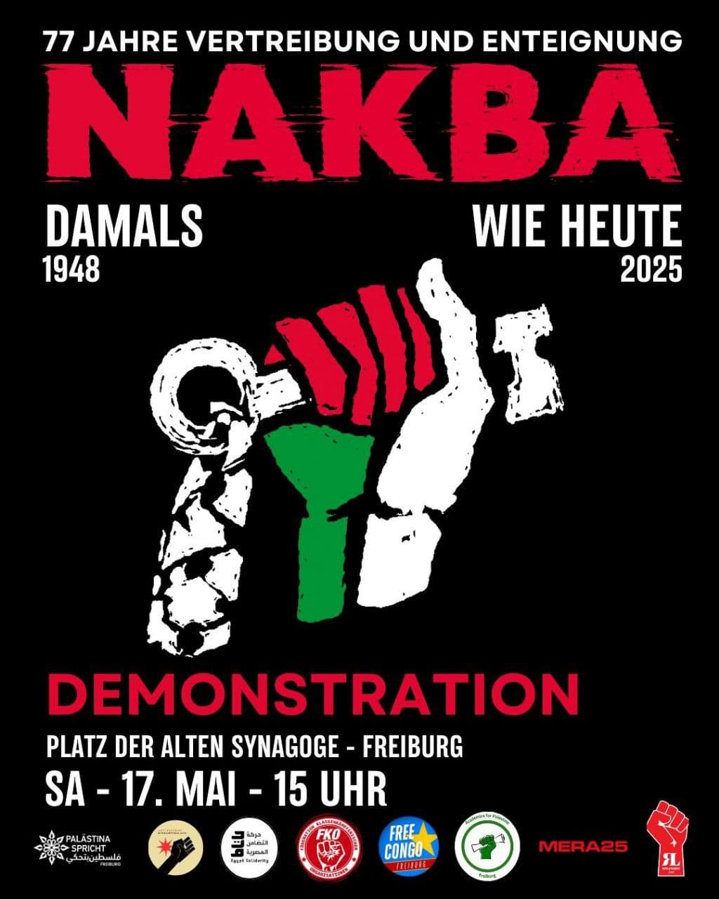 77 JAHRE VERTREIBUNG UND ENTEIGNUNG NAKBA
