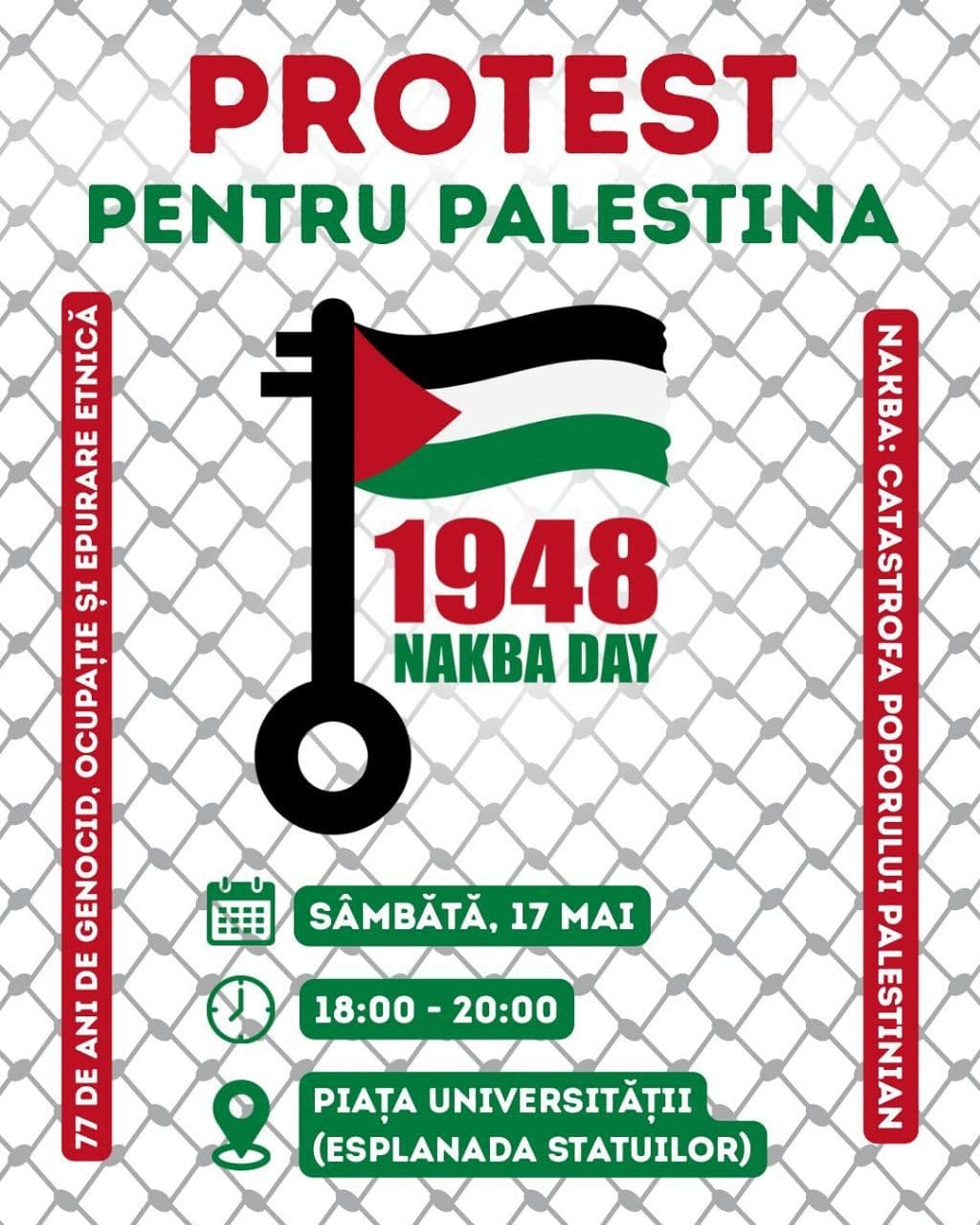 PROTEST PENTRU PALESTINA