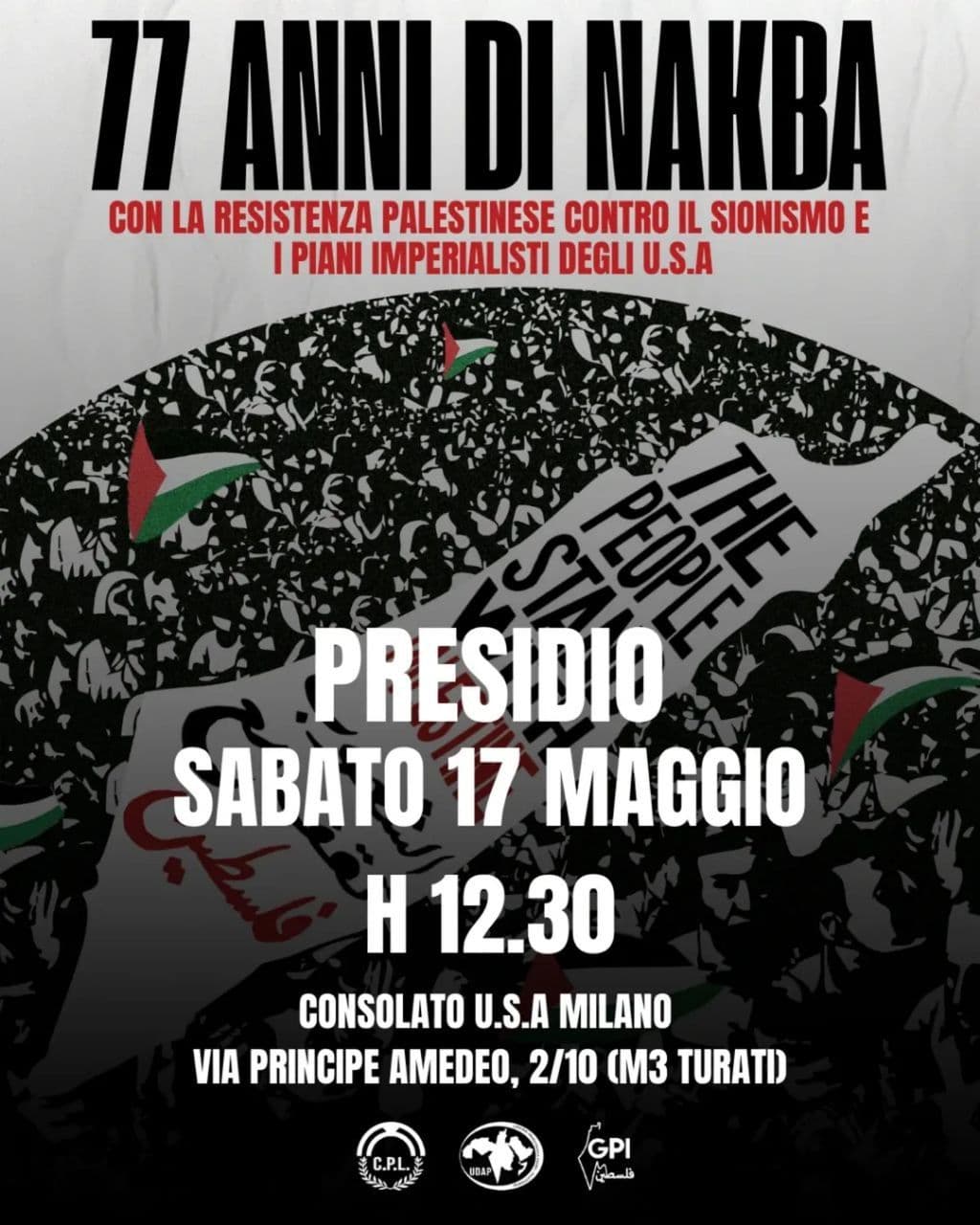 PRESIDIO AL CONSOLATO USA 