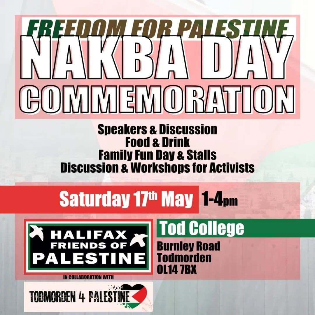 FREEDOM FOR PALESTINE NAKBA DAY COMMEMORATION