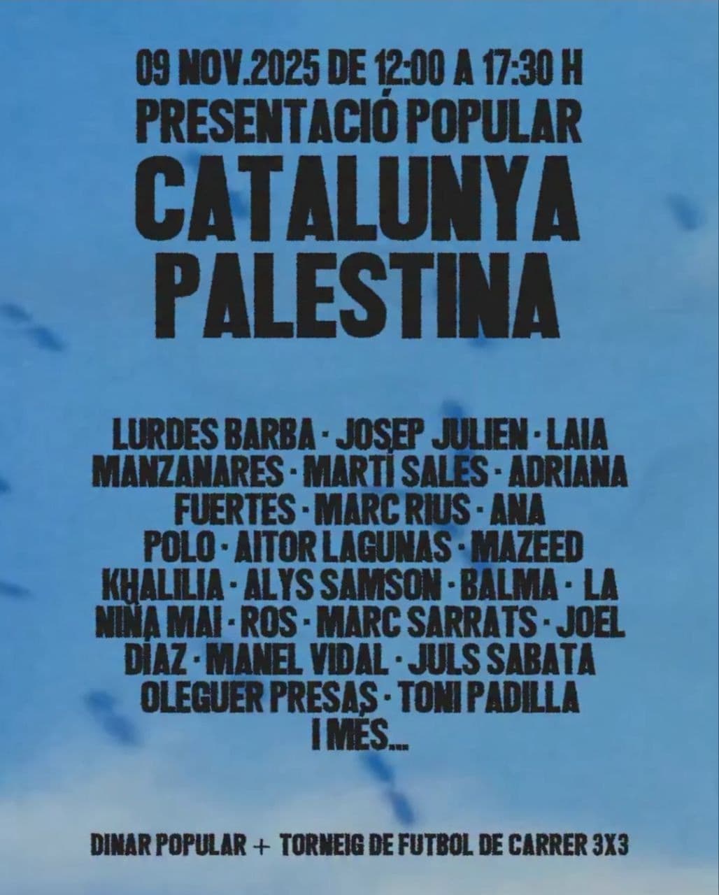 PRESENTACIÓ POPULAR CATALUNYA PALESTINA
