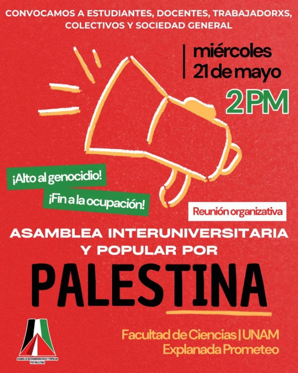 ASAMBLEA INTERUNIVERSITARIA Y POPULAR POR PALESTINA