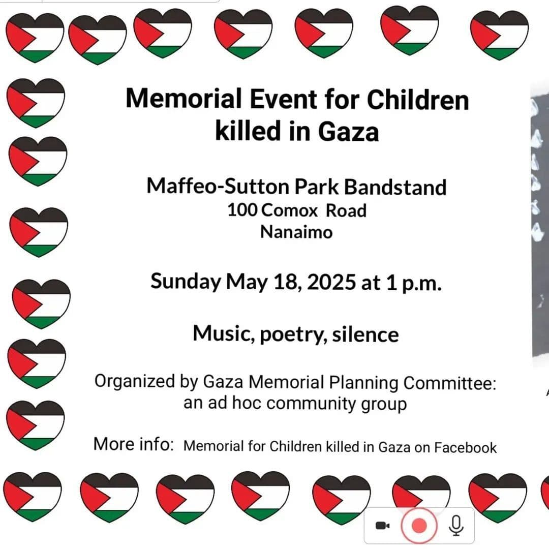 Memorial Event for Children killed in Gaza