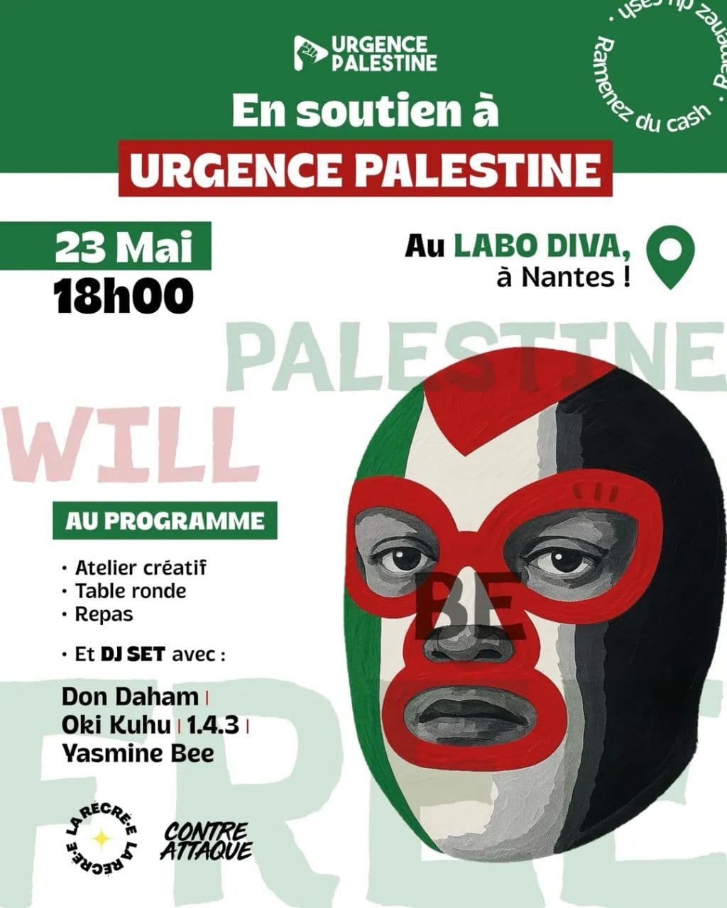 En soutien à URGENCE PALESTINE