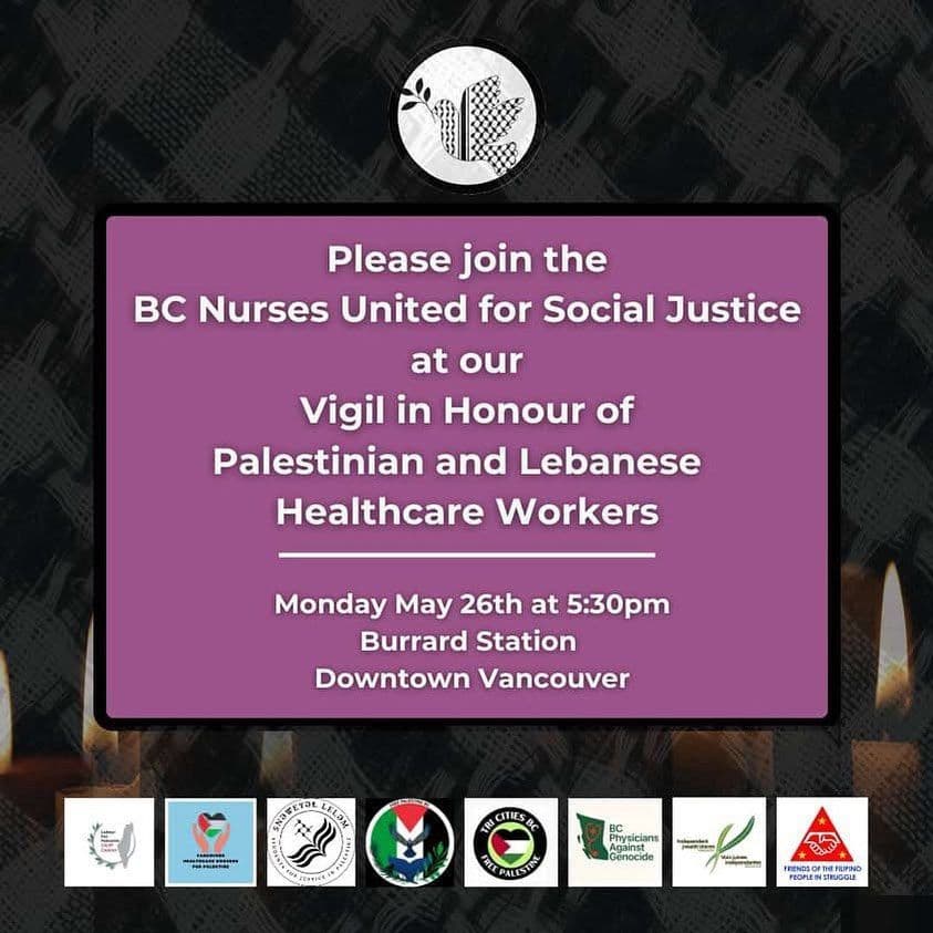 Please join the BC Nurses United for Social