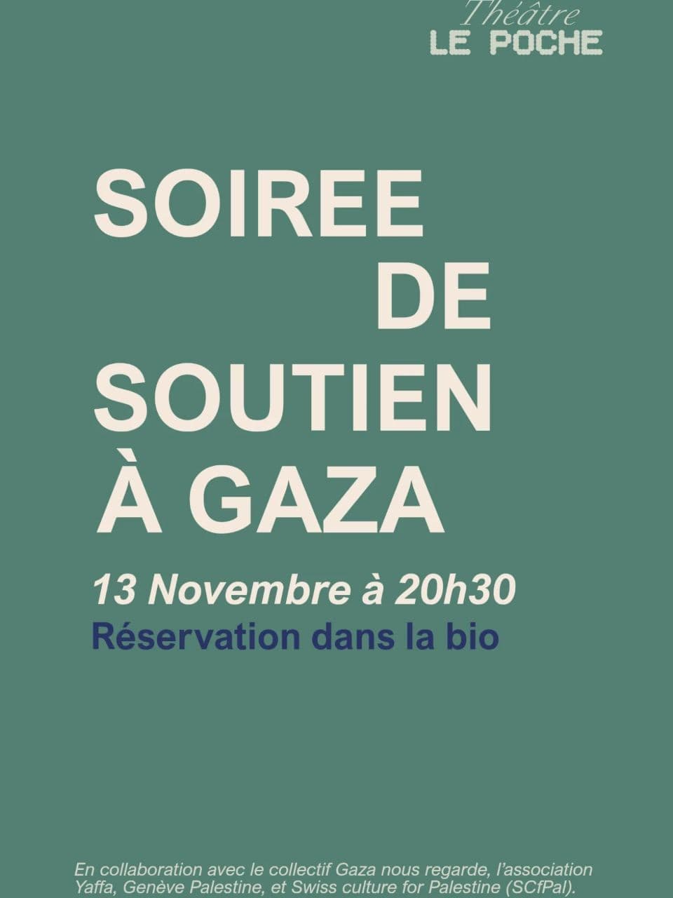 SOIREE DE SOUTIEN À GAZA