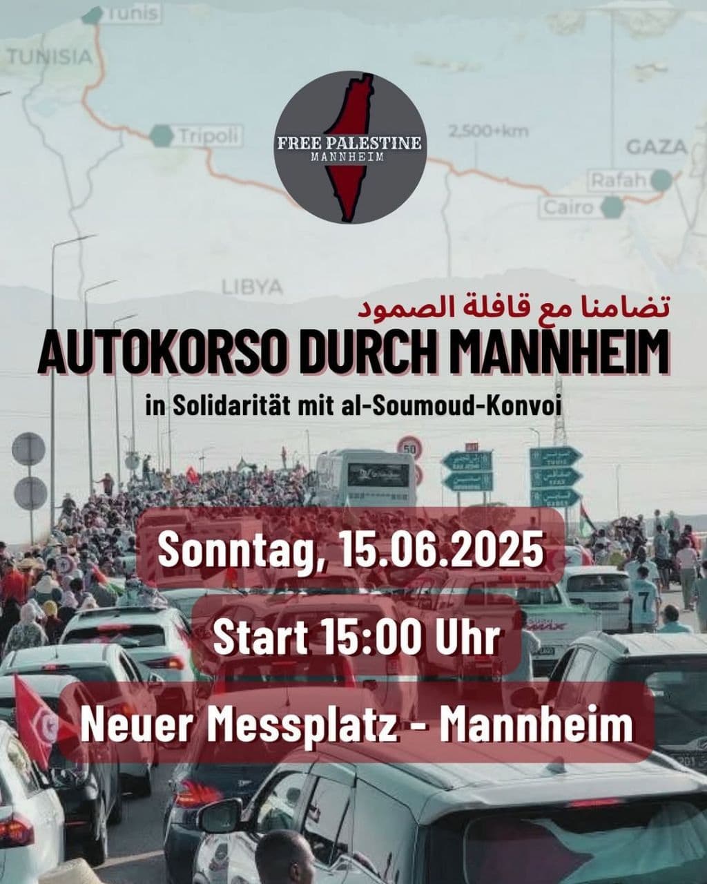 AUTOKORSO DURCH MANNHEIM