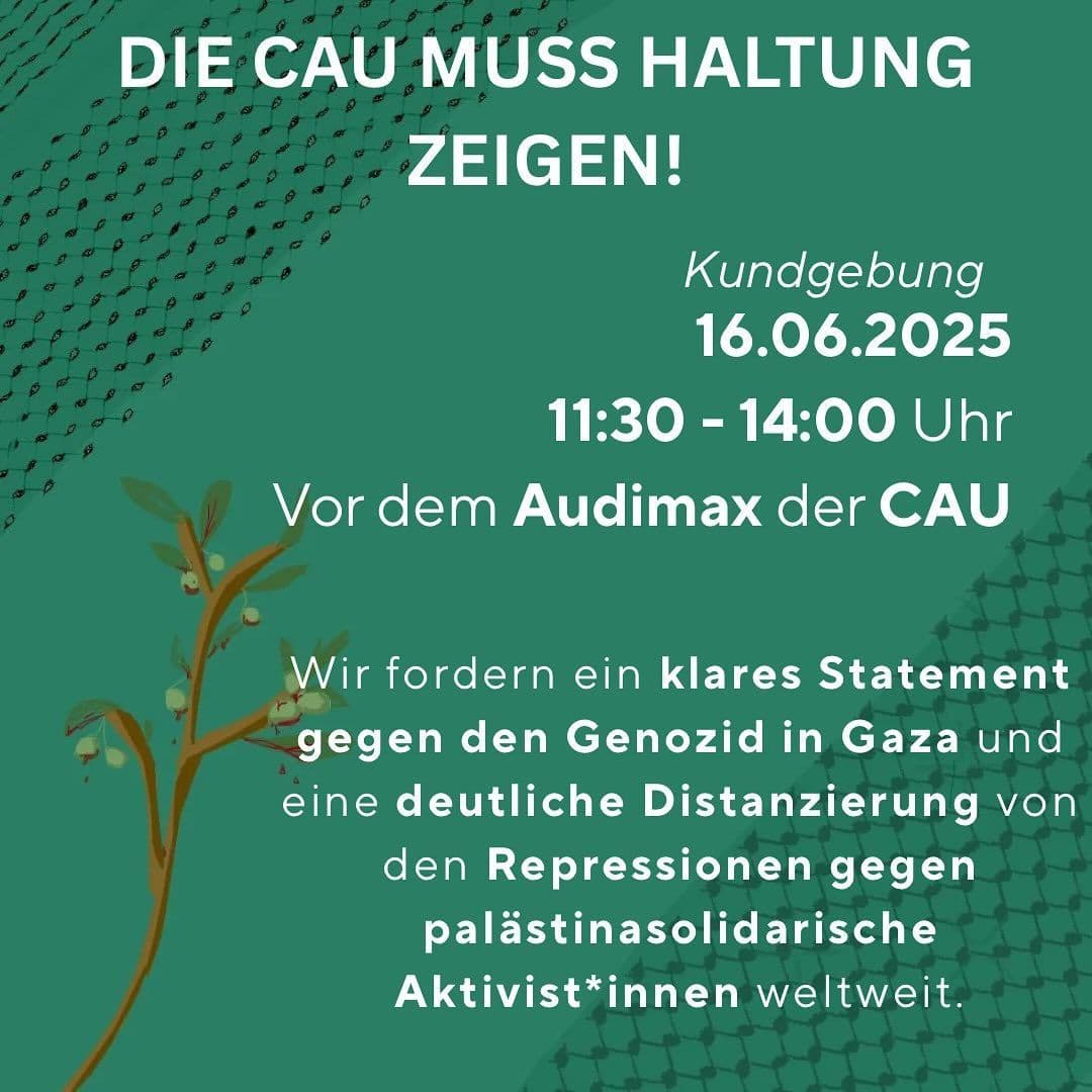 DIE CAU MUSS HALTUNG ZEIGEN!