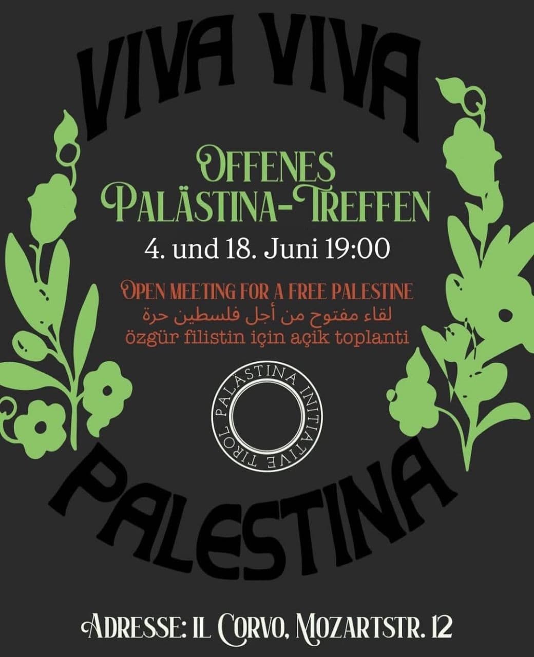 OFFENES PALASTINA - TREFFEN