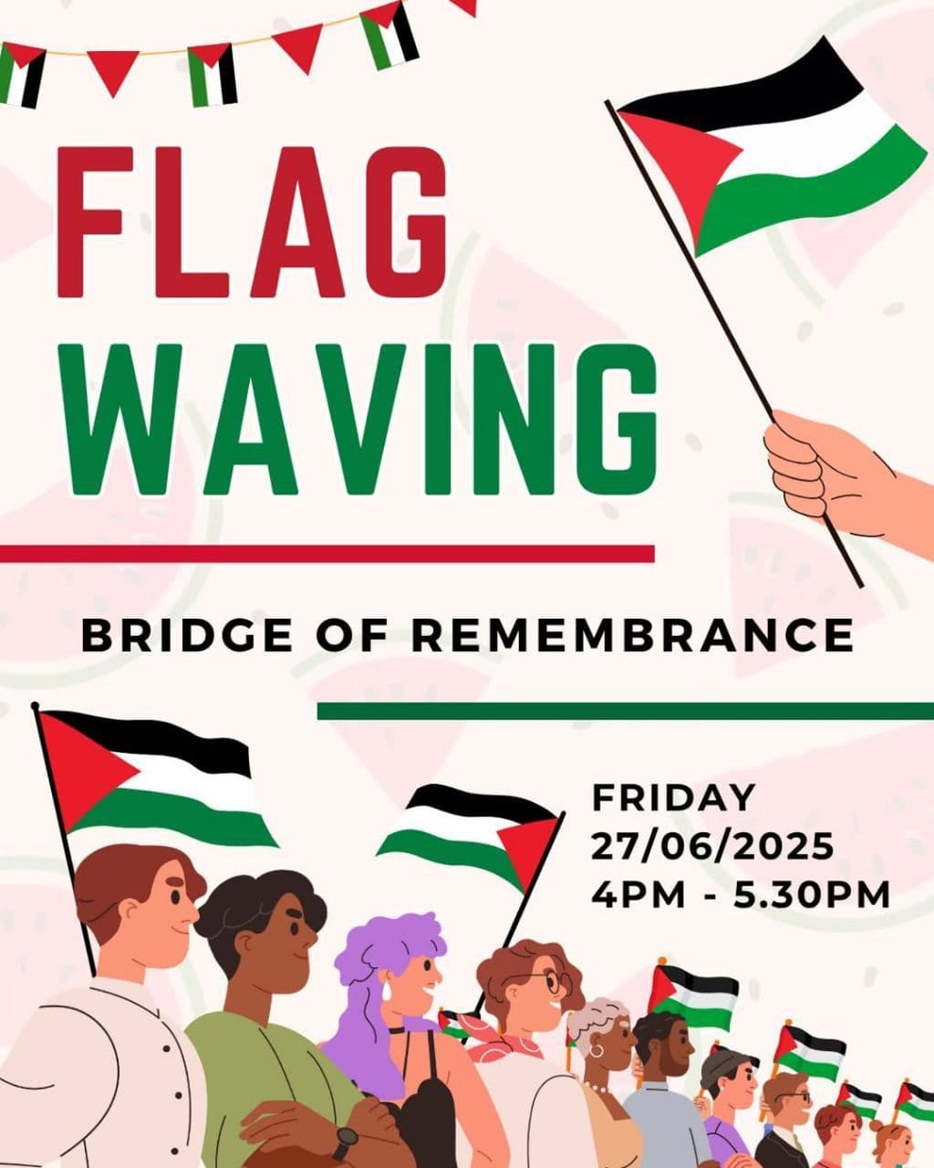 Flag Waving for Palestine