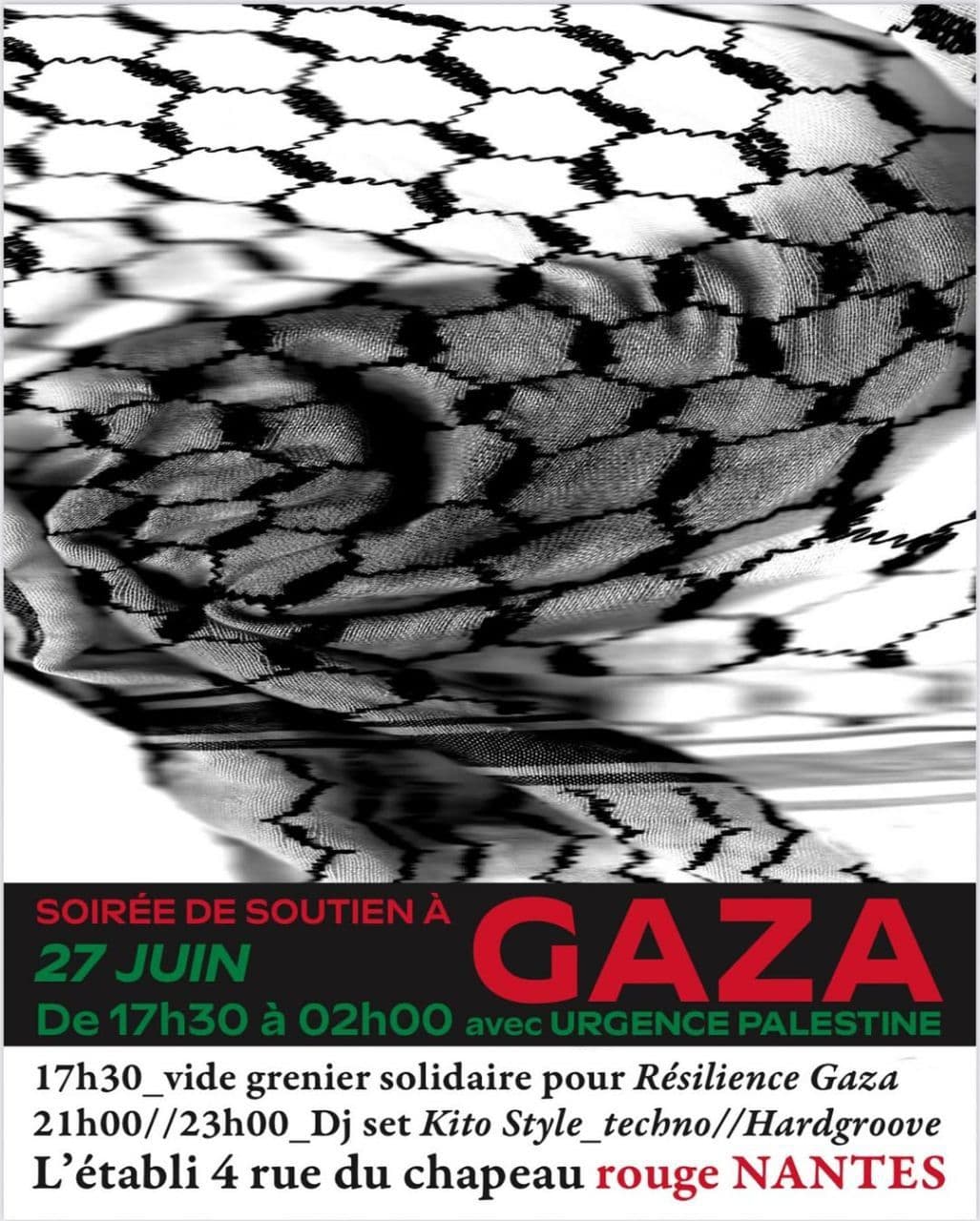 SOIRÉE DE SOUTIEN À GAZA