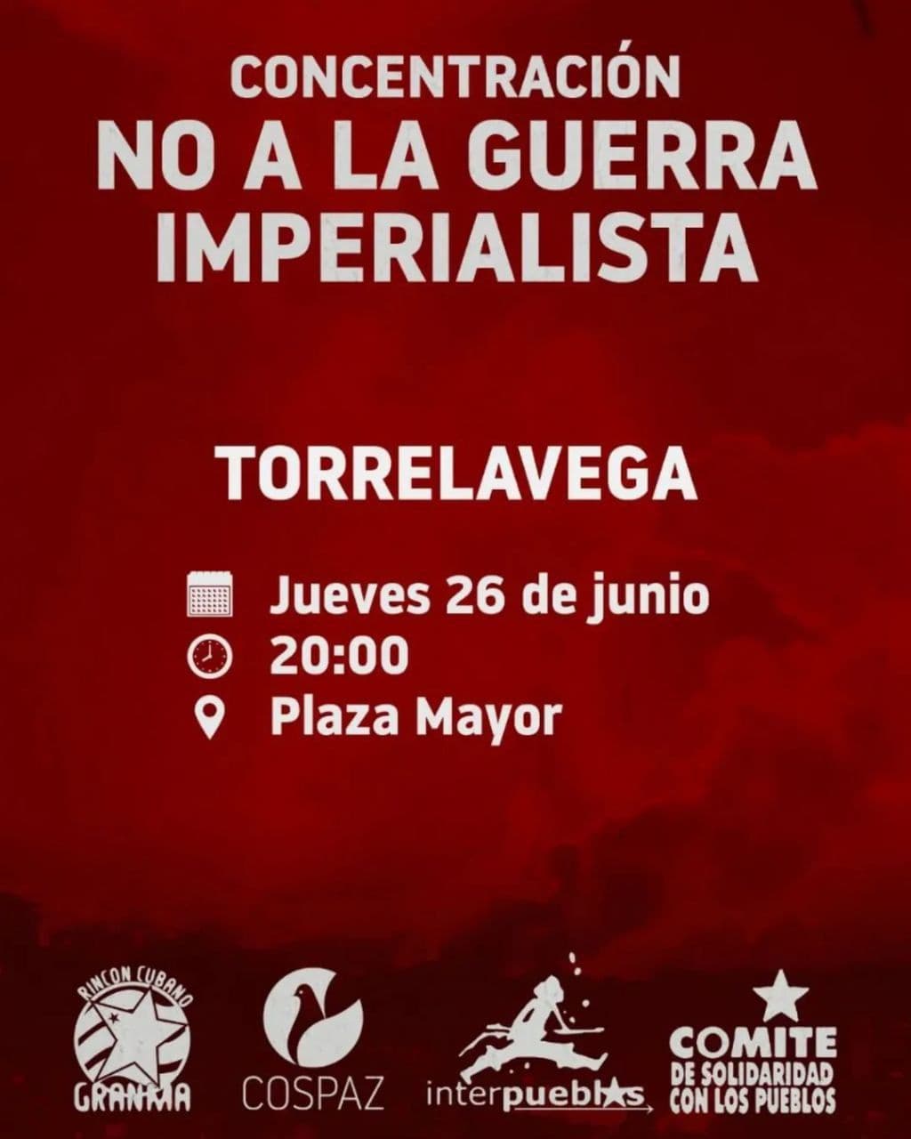 CONCENTRACIÓN NO A LA GUERRA IMPERIALISTA
