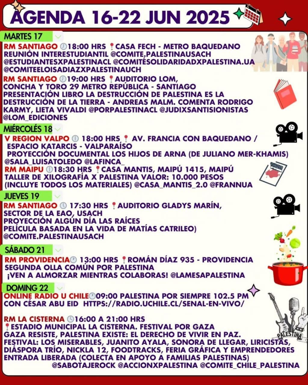 AGENDA 16-22 JUN 2025 (JUEVES 19)
