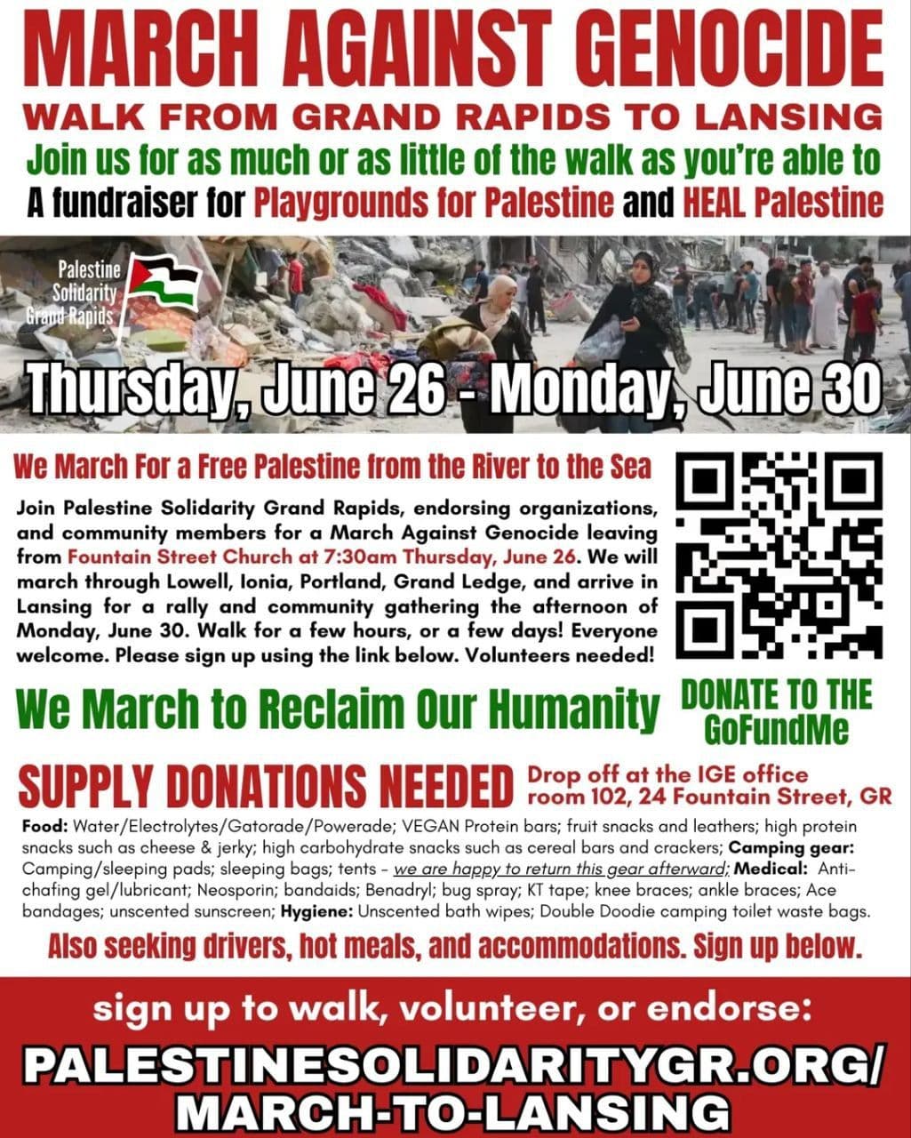 MARCH AGAINST GENOCIDE