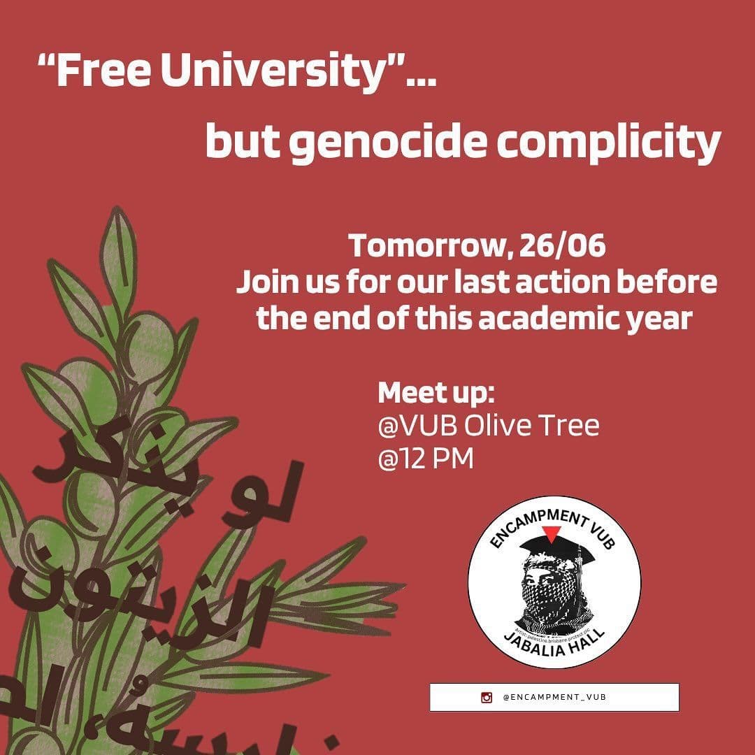 "Free University"... but genocide complicity