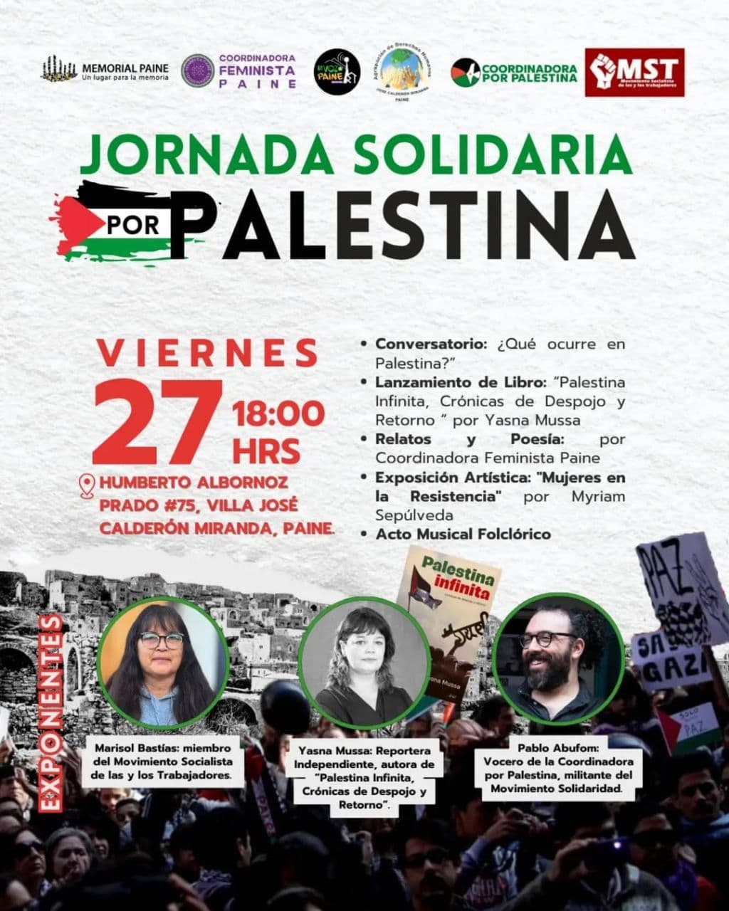Jornada Solidaria por Palestina 