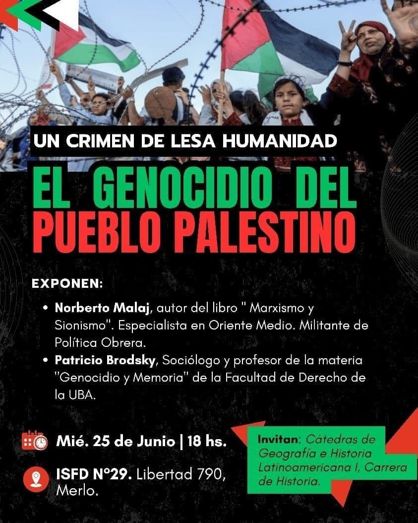 EL GENOCIDIO DEL PUEBLO PALESTINO