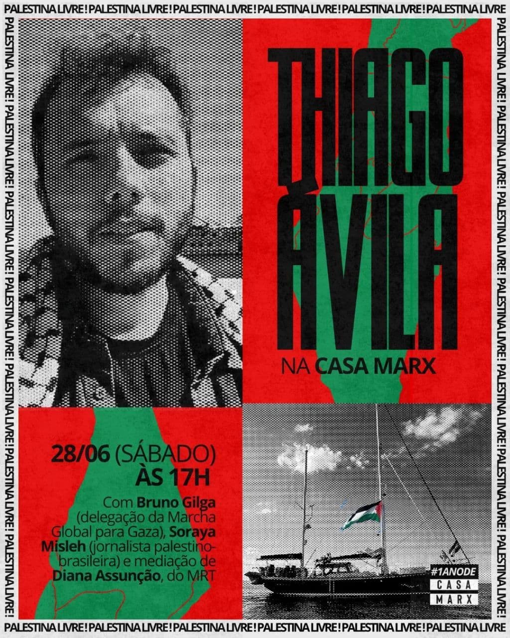 Palestina livre do rio ao mar!