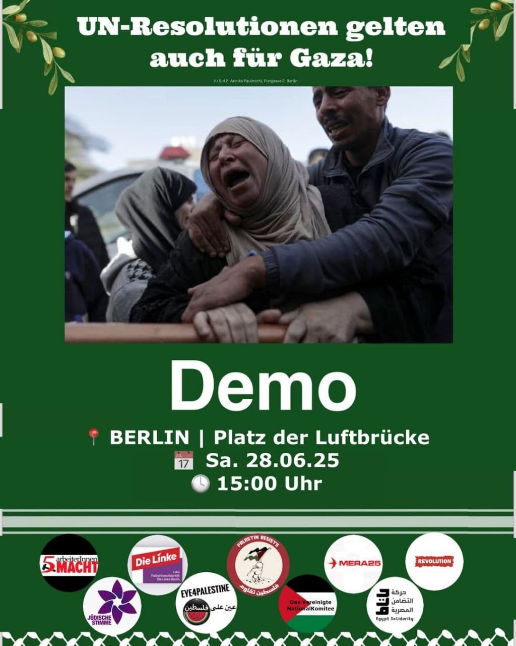 UN-Resolutionen gelten auch für Gaza!