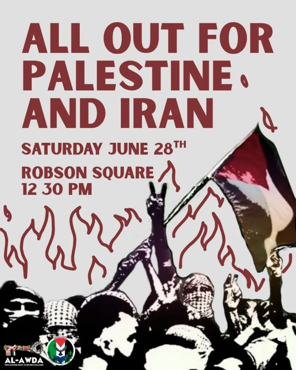 ALL OUT FOR PALESTINE AND IRAN