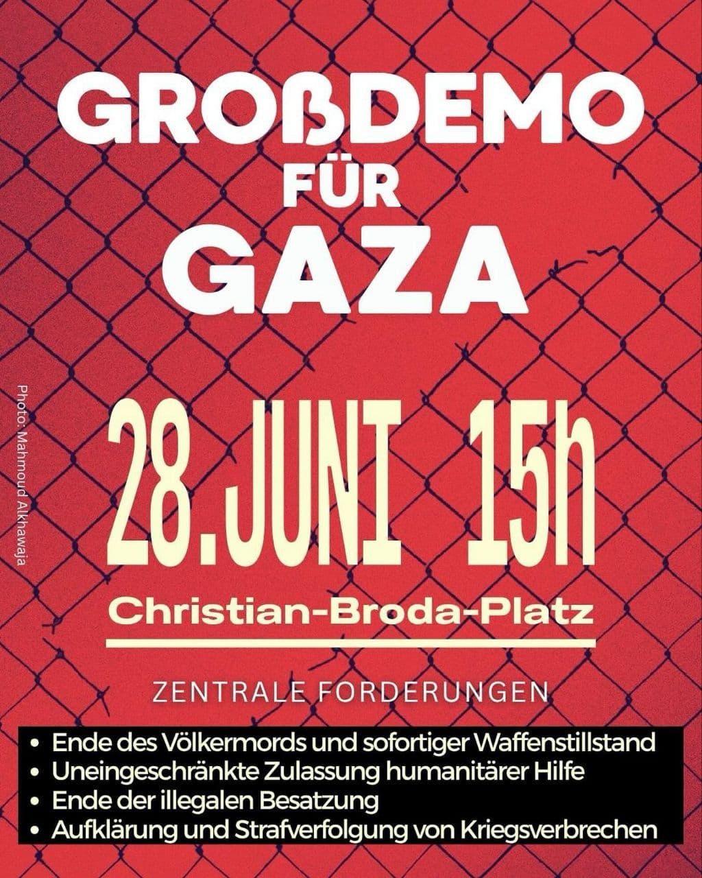 GROẞDEMO FÜR GAZA