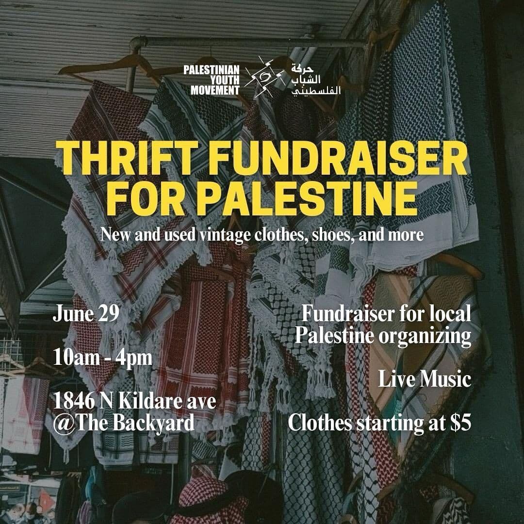THRIFT FUNDRAISER FOR PALESTINE