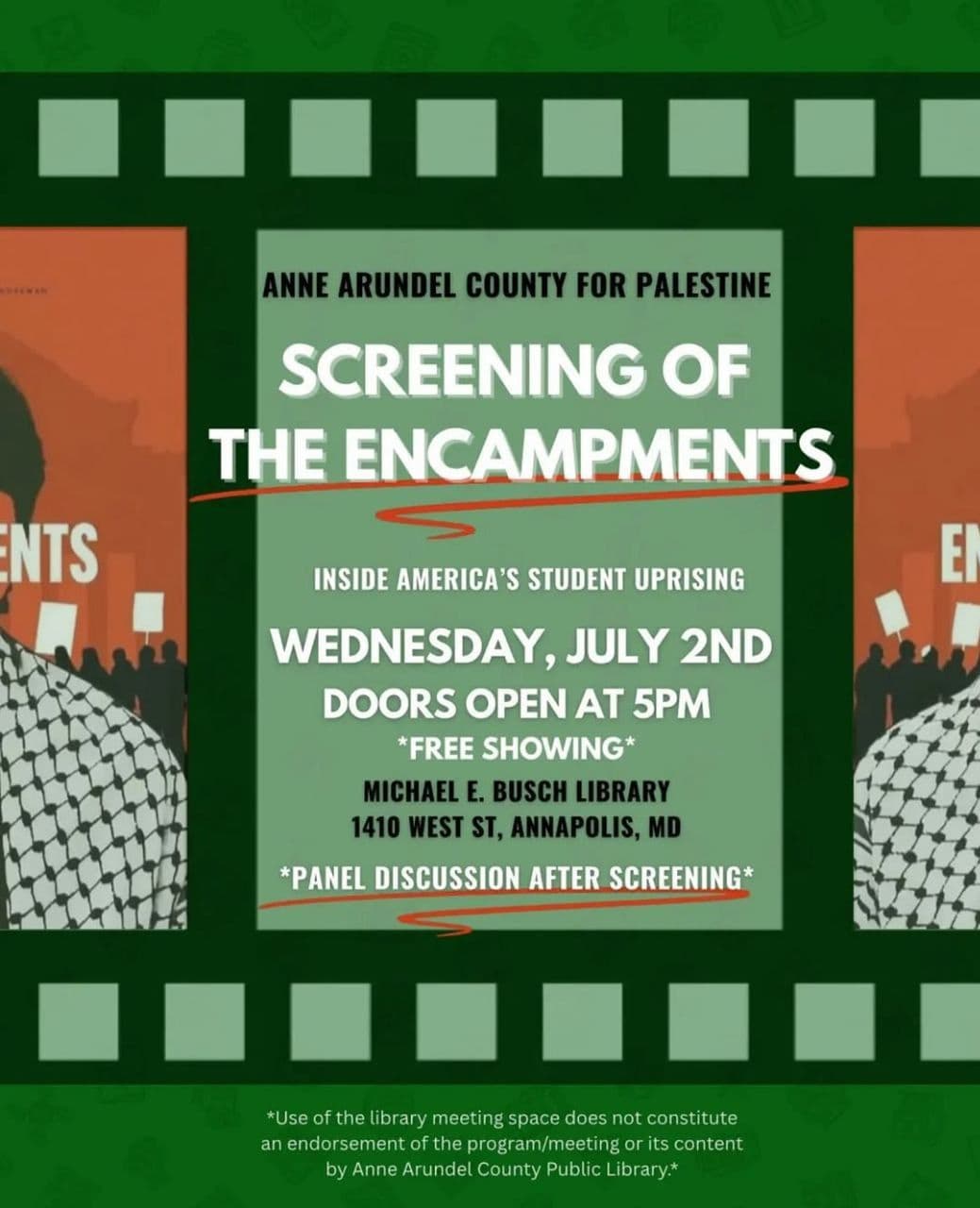 SCREENING OF THE ENCAMPMENTS