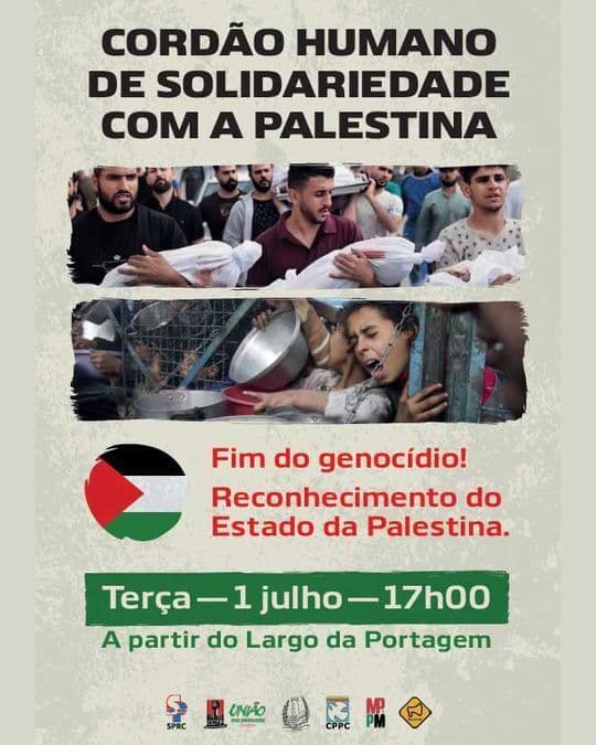 CORDÃO HUMANO DE SOLIDARIEDADE COM A PALESTINA