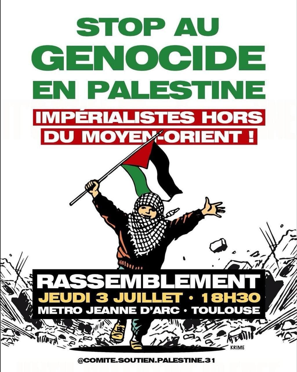 STOP AU GENOCIDE EN PALESTINE