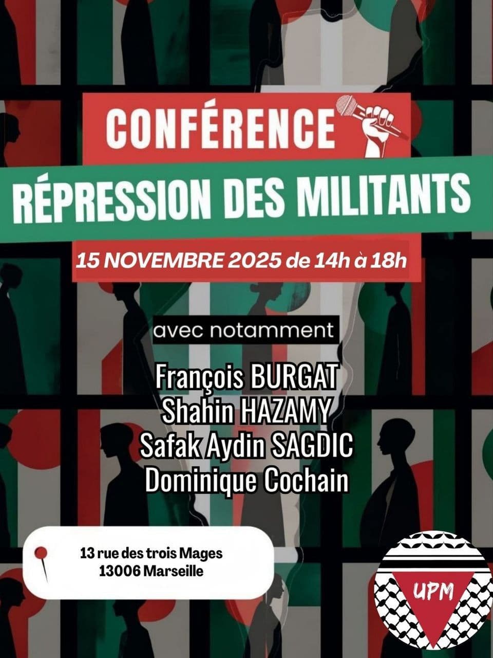 RÉPRESSION DES MILITANTS